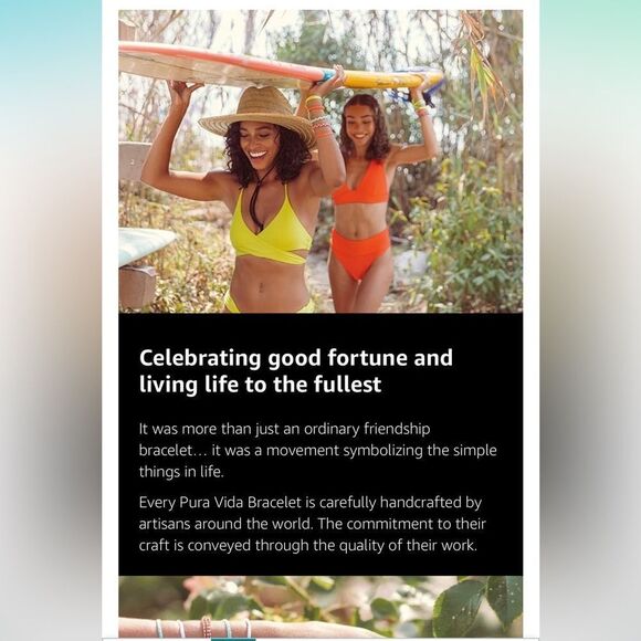 Pura Vida Bundle of 6 Wax Coated String Bracelets Adjustable Sizing Costa Rica - Picture 10 of 12